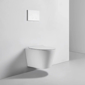 Унитаз подвесной BOND Oval F03-10 безободковый, с микролифтом