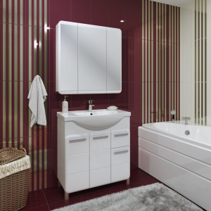 Зеркало-шкаф Runo Эрика 80