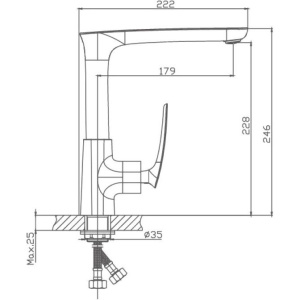 Смеситель для кухни Haiba HB616 HB71616