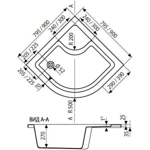 Поддон для душа Ravak Supernova Sabina-80 LA