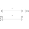 Полотенцедержатель Sapho Astor 1325-09