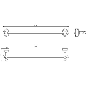Полотенцедержатель Sapho Astor 1325-09