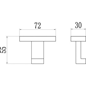 Крючок BELZ B902 B90205-1 хром