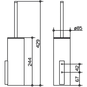 Купить Хрустальная колба для ершика Keuco Edition 400 11564009000 (запасная часть) в Москве с доставкой Хрустальная колба для ершика Keuco Edition 400 11564009000 (запасная часть)