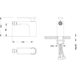 Смеситель для биде Timo Torne 4362/00-16F