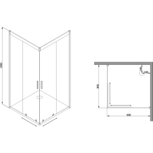Купить Душевой уголок Parly ZEQ911B 90x90, с поддоном, профиль черный, стекло прозрачное в Москве с доставкой Душевой уголок Parly ZEQ911B 90x90, с поддоном, профиль черный, стекло прозрачное
