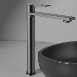 Купить Смеситель для раковины Vincea Vogue VBF-1V2GM вороненая сталь в Москве с доставкой Смеситель для раковины Vincea Vogue VBF-1V2GM вороненая сталь