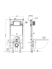 Инсталляция для подвесного унитаза без кнопки WeltWasser AMBERG 497 ST (10000005988)