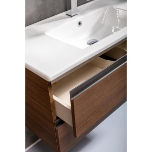 Тумба с раковиной Armadi Art Capolda 100 dark wood