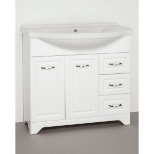 Купить Мебель для ванной Style Line Олеандр-2 100 Люкс, белая в Москве с доставкой Мебель для ванной Style Line Олеандр-2 100 Люкс, белая