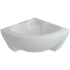 Акриловая ванна Акватек Поларис – 2 POL2-0000041 155x155 см, угловая, вклеенный каркас, с экраном, со сливом-переливом, четверть круга