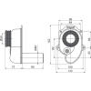 Сифон для писсуара AlcaPlast A45B горизонтальный