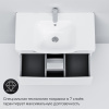 Тумба с раковиной AM.PM Like 80 подвесная, белый глянец
