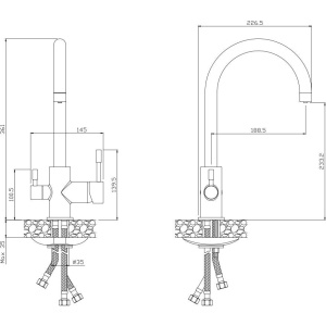 Смеситель для кухни Olive'S Balear 13440BL