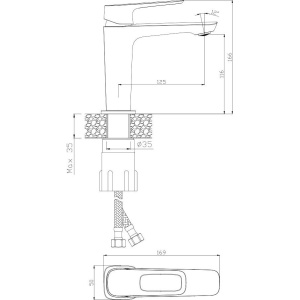 Купить Смеситель для раковины Olive'S Artis 06100AT в Москве с доставкой Смеситель для раковины Olive'S Artis 06100AT
