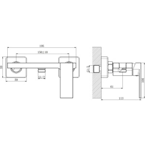 Гигиенический душ Haiba HB5517 со смесителем, хром