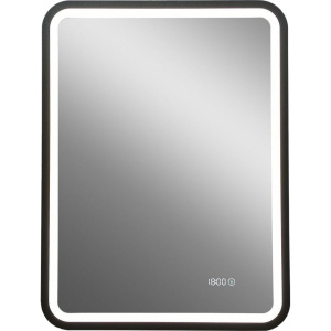 Зеркало Art&Max Genova 60х80 с подсветкой и часами