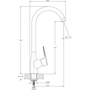 Смеситель для кухни Rush Devon DE7535-22