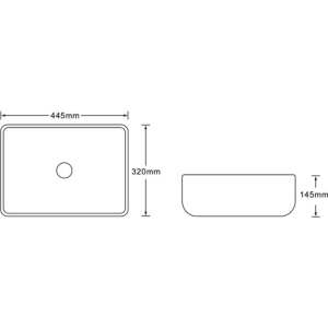 Раковина SantiLine SL-7023 темно-коричневый мрамор