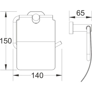 Держатель туалетной бумаги BELZ B905 B90503 вороненая сталь