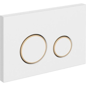 Купить Кнопка смыва Cersanit Twins 63535 c рамкой, белая матовая в Москве с доставкой Кнопка смыва Cersanit Twins 63535 c рамкой, белая матовая