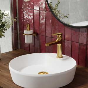 Смеситель для раковины Wasserkraft Havel 3603 матовое золото PVD