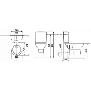 Сливной бачок для унитаза Roca Access ZRU9307906