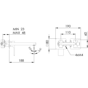 Купить Смеситель для раковины Remer Absolute AU15P С ВНУТРЕННЕЙ ЧАСТЬЮ в Москве с доставкой Смеситель для раковины Remer Absolute AU15P С ВНУТРЕННЕЙ ЧАСТЬЮ