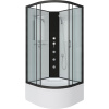 Душевая кабина Niagara Classic NG-6708-14BKG 90x90 см, без крыши, с гидромассажем
