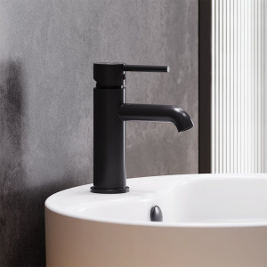 Купить Смеситель для раковины Damixa Scandinavian Pure 360210300 черный в Москве с доставкой Смеситель для раковины Damixa Scandinavian Pure 360210300 черный