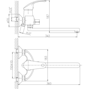 Универсальный смеситель Haiba HB21