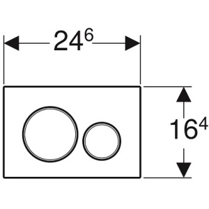 Кнопка смыва Geberit Sigma 20 115.882.SN.1 хром