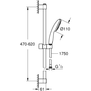 Душевой гарнитур Grohe Tempesta 110 27853003 хром