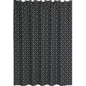 Штора для ванной IDDIS Base BB02P18i11 180х200, черно-белая