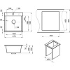 Мойка кухонная Granula Estetica 4701, черный
