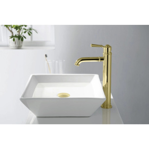 Смеситель для раковины Aquatek Классик AQ1504PG полированное золото