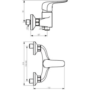 Купить Смеситель для душа Damixa RedBlu Palace Evo 2 322000000 в Москве с доставкой Смеситель для душа Damixa RedBlu Palace Evo 2 322000000