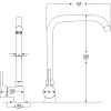 Комплект Мойка кухонная Practik PR-M 490-002 слоновая кость + Смеситель MEGA Didim MG-CM107 хром