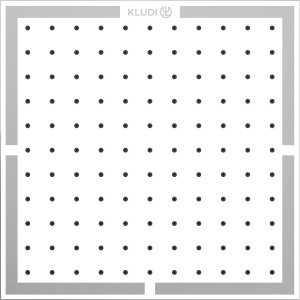 Верхний душ Kludi A-QA 6443005-00 30 см, хром
