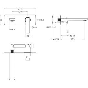 Смеситель для раковины Timo Helmi 4071/03SM С ВНУТРЕННЕЙ ЧАСТЬЮ