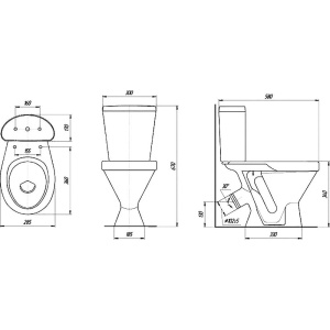 Купить Унитаз-компакт Rosa Детский белый в Москве с доставкой Унитаз-компакт Rosa Детский белый