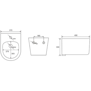Купить Биде с инсталляцией SET AQUATEK МИЯ-MB черный в Москве с доставкой Биде с инсталляцией SET AQUATEK МИЯ-MB черный