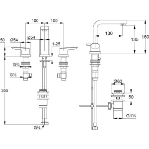 Купить Смеситель для раковины Kludi Pure&Solid 343940575 в Москве с доставкой Смеситель для раковины Kludi Pure&Solid 343940575