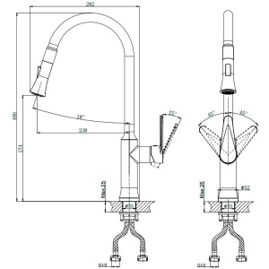 Смеситель для кухни Rush Denis DN0335-23 хром
