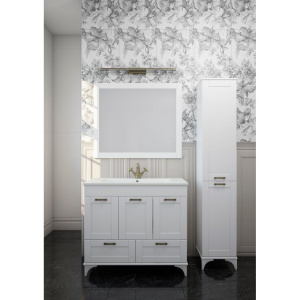 Купить Зеркало Sanflor Ванесса 95, белое в Москве с доставкой Зеркало Sanflor Ванесса 95, белое