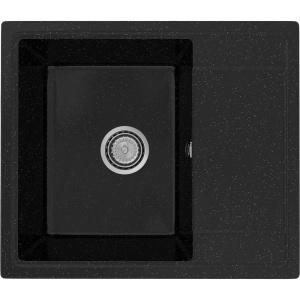 Комплект Мойка кухонная Practik PR-M 575-004 черный оникс + Смеситель MEGA City MG- ZRV104-B черный
