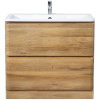 Тумба с раковиной BelBagno Albano 80 напольная, rovere rustico