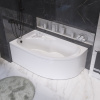 Акриловая ванна 1MarKa Diana L 170x105 см, угловая, с каркасом, асимметричная