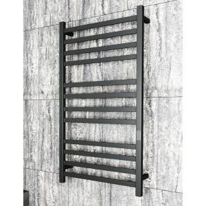 Купить Полотенцесушитель электрический Bauedge Hotel R 60х120, матовый черный RAL9005 в Москве с доставкой Полотенцесушитель электрический Bauedge Hotel R 60х120, матовый черный RAL9005