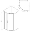 Душевой уголок AM.PM Like W83G-315-090CT 90, прозрачное стекло